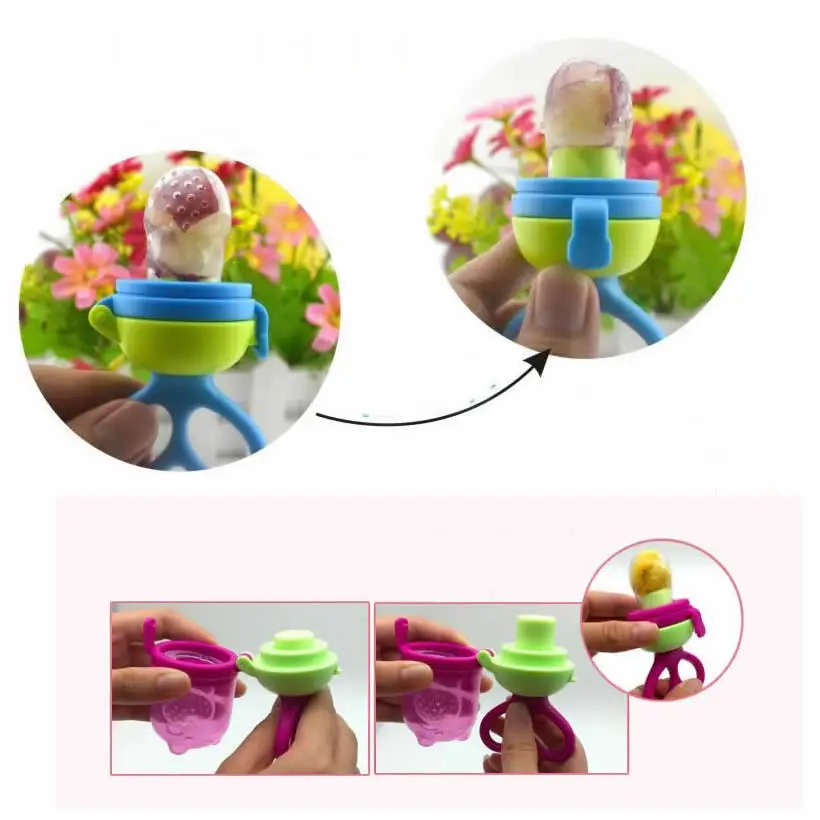 Murah Botol Baru Makan Puting Feeder Makanan Segar Susu Nibbler Makanan Alat Brankas Botol Bayi Mamadeira 3 Ukuran PCS