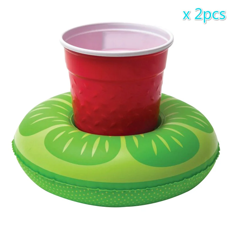 Новые детские плавающие кольца ming надувные детские плавающие аксессуары для бассейна круг для купания надувные двойные плот кольца игрушки-5 - Цвет: 2 lemon Floating Cup