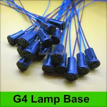 100 шт./лот G4 лампа База разъем G4 держатель Разъем для галогенная лампа Crystal Light лампа галогенная G4 лампы адаптер