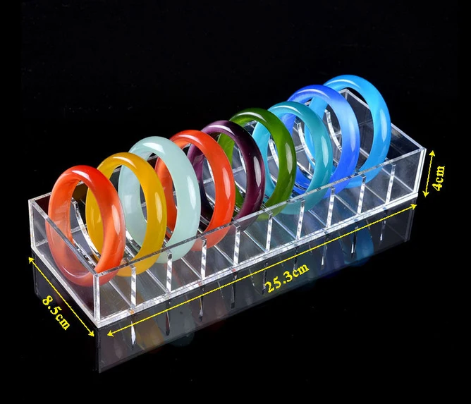 High Quality Clear Acrylic Bracelet Display Box Jewelry Tray Holder