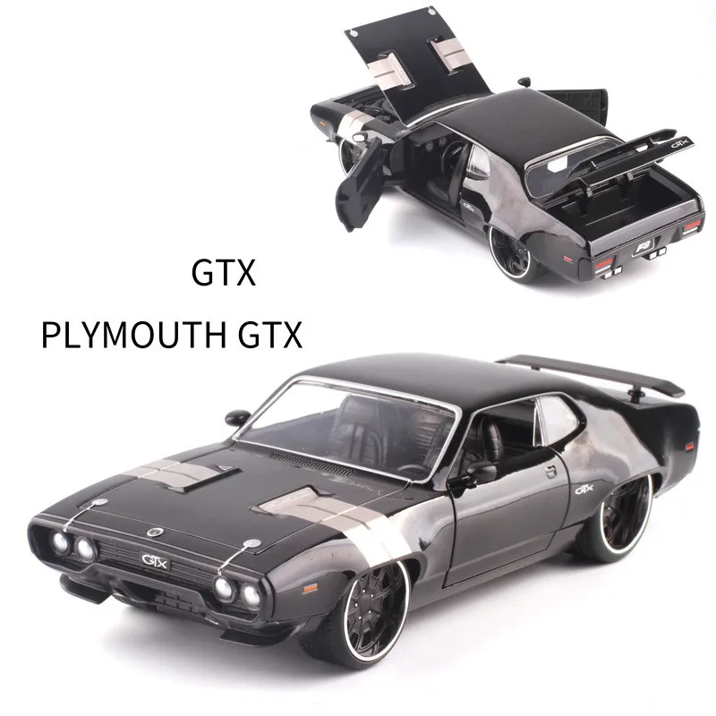

JADA 1:24 High simulation alloy model car,1972 Plymouth GTX,2 open door,quality toy models,toy vehicles,free shipping