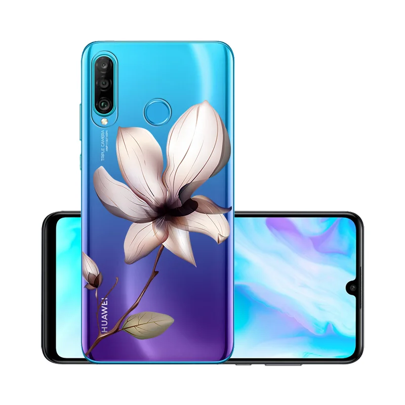 Прозрачный чехол для huawei P30 Lite, чехол для huawei P30 Pro P10 P20 mate 10 20 30 Lite Pro P Smart Z Y7 Y9 чехол - Цвет: W044