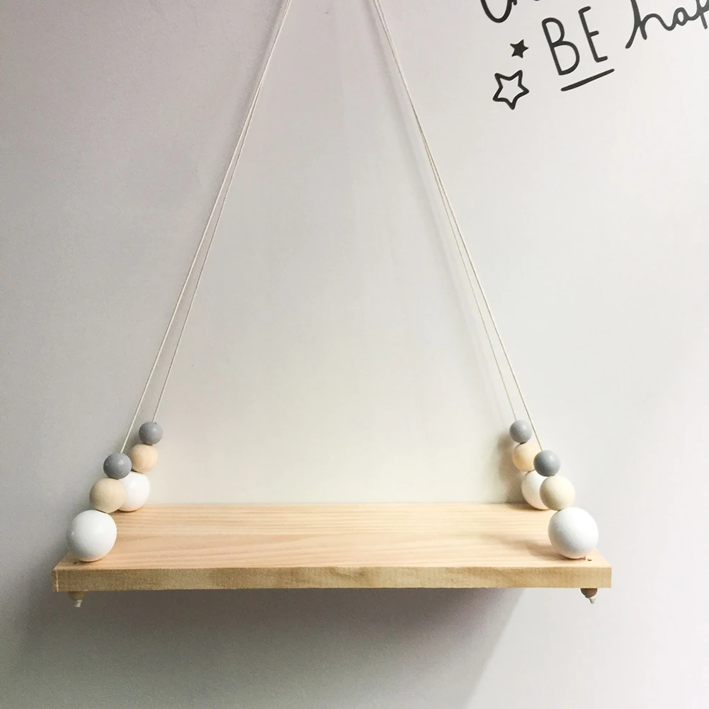 Decoración de la pared del regalo de la decoración de la pared de la habitación colgante de la borla de madera del estilo nórdico de la habitación de los niños