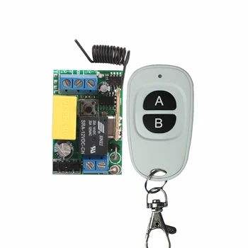 

High Quality AC220V 1CH RF Wireless Remote Mini Relay Switch Receiver Remote Controllers For Light switch With 2button