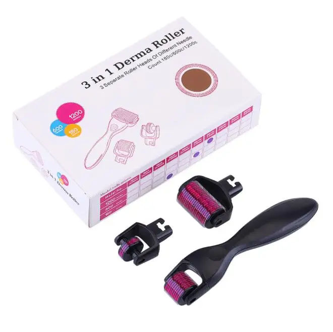 DRS 0 2 мм 25 3 Профессиональный титановый ролик Dr Derma в 1 для ухода за лицом и лечения