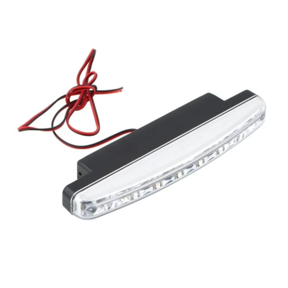 

Hot 2PCS Universal 12V 8LED Car Daytime Running Light Fog Lamp Car Driving Light Super Bright White Light Durable Auxiliary Lamp
