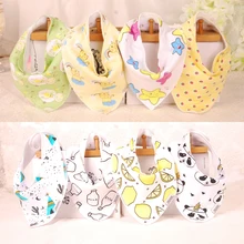 8 шт./партия, хлопковые двухслойные Слюнявчики для малышей, впитывающие Слюнявчики, Слюнявчики, двойная ткань, органический хлопковый комплект