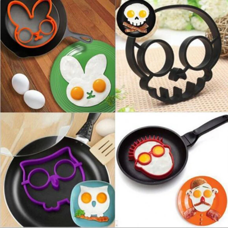 

1PC Silicone Egg Rings Breakfast Egg Molds Pancake Egg Moulds Cooking Tools Kitchen Accessories