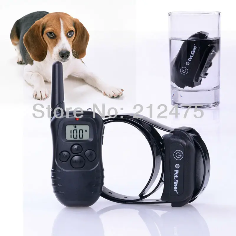Free Shipping No Bark Pet Dog Training Collar with LCD Display Rechargeable And Waterproof Receiver Products Supplies | Дом и сад