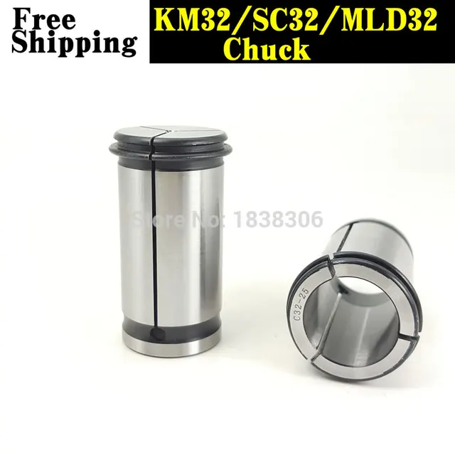 Power Grip Collet Chuck 32 STRAIGHT shank COLLET KM COLLET MLD Milling Chuck cutting tools CNC Machine EndMilling Tool 6mm 25 mm