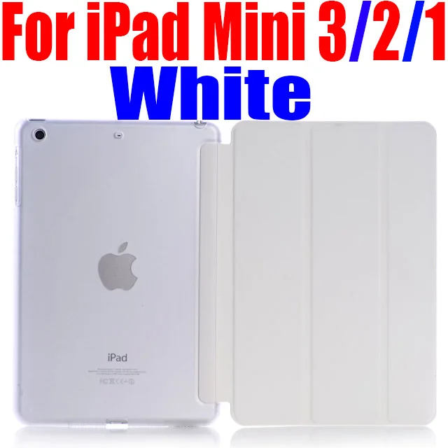 Умный чехол для ipad mini 4 5 ультра тонкий из искусственной кожи чехол+ PC полупрозрачный задний Чехол для Apple ipad mini 5 4 3 2 IM401 - Цвет: For Mini 3 2 1