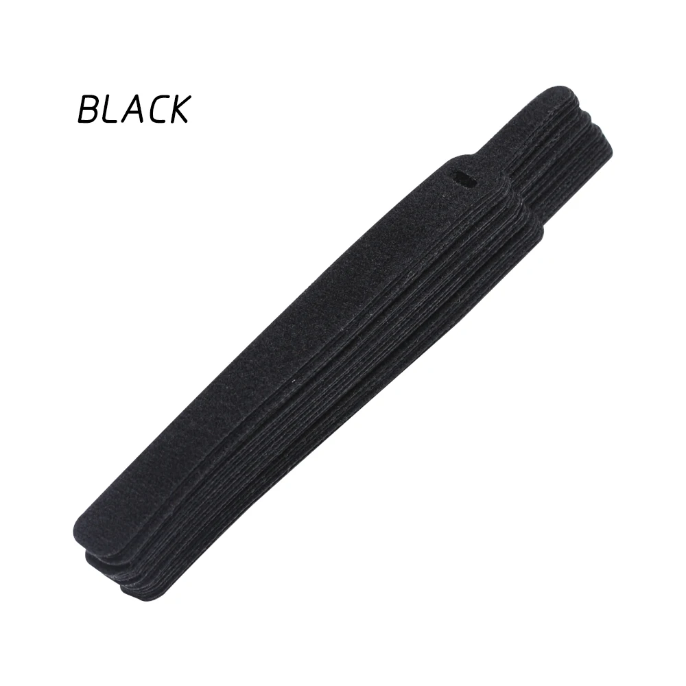 Новое поступление 14,5 см 20 шт крепление многоразовый кабель органайзер для наушников мышь кабель управление держатель для кабеля аксессуары - Цвет: black