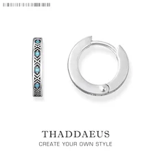 Азиатский орнамент креольские висячие серьги-кольца, модные ювелирные изделия Томаса для женщин, Ts подарок из чистого 925 пробы серебра