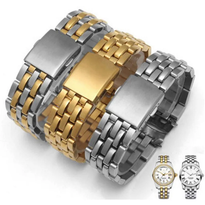 

Stainless Steel Watch band For Titoni 777 19mm Watch Strap Titoni Cosmo King 787 20mm Mens Bracelet Men Watchband Curved End
