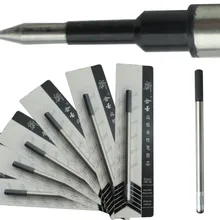 6 шт./лот, Черная Ручка-роллер, заправка м наконечником, 0,5, черная блистерная упаковка, канцелярские принадлежности для офиса и школы