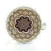 TAFREE vintage buddhist yoga  mandala jewelry fashion women crown rings  meditation art zen ring for lovers' gifts CT385 ► Photo 2/5