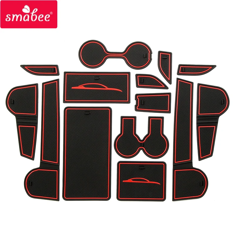 Us 16 11 10 Off Smabee Gate Slot Pad Mats For Nissan Altima 2019 Interior Accessories Door Pad Cup Holders Red White 14 Pcs On Aliexpress