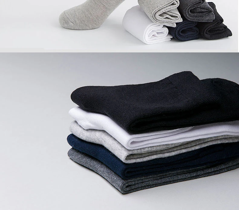 Men's Amazing Plain Cotton Socks 10Pairs-Model