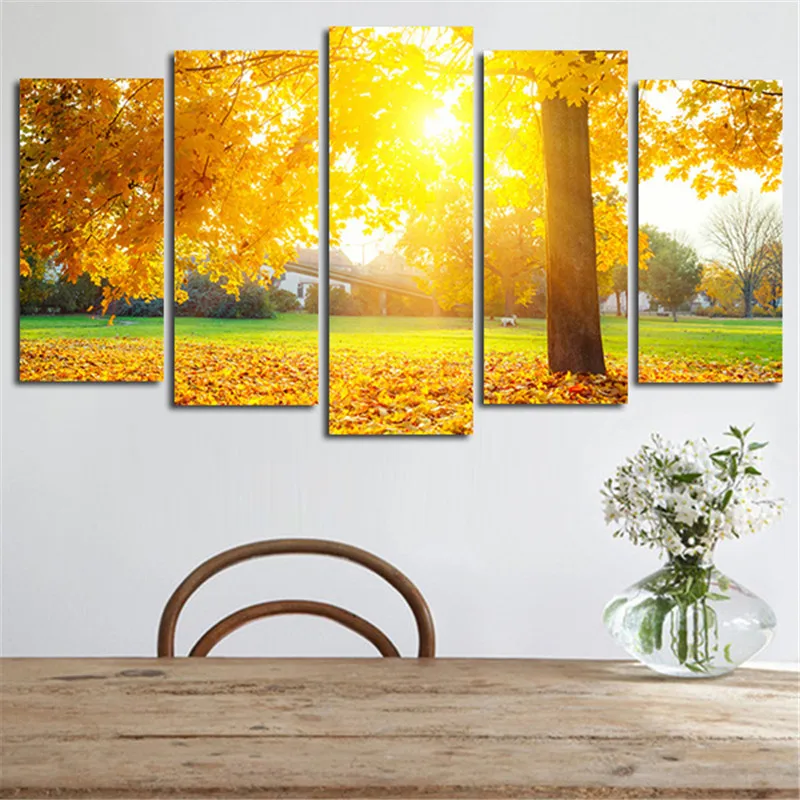 5Panel-Wall-Painting-Autumn-Sun-Shine-Leaves-Canvas-Modular-Art-Picture-Home-Decor-Living-Room-Posters (4)