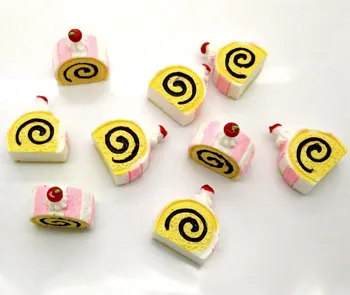 

20Pcs Colorful Cakes Resin Decoration Crafts Flatback Cabochon Scrapbooking Fit Phone Embellishments Beads Diy Accessories