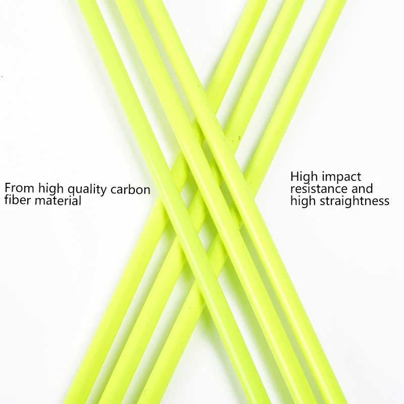 Hunting-Shooting-12PCS-Yellow-Carbon-Arrow-Replaceable-Arrow-30-Inches-Yellow-Black-Feather-For-Recurve-composite (2)