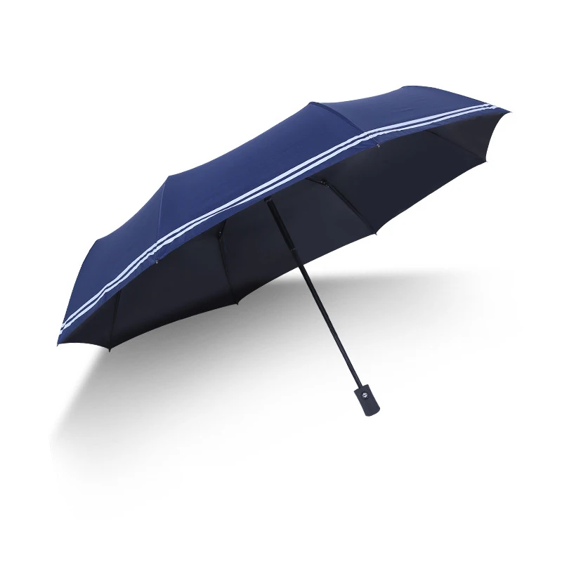 YADA Design Stripe Pattern Umbrella Folding Rainy Automatic Umbrellas For Women Men UV Lovely Cute Stripe Umbrella Gift YD129