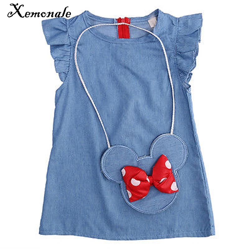 

Xemonale Toddler Childrens Clothes casual princess Baby Girls Dress Minnie Mouse Demin Gown Formal Party Dresses Casual Clothes