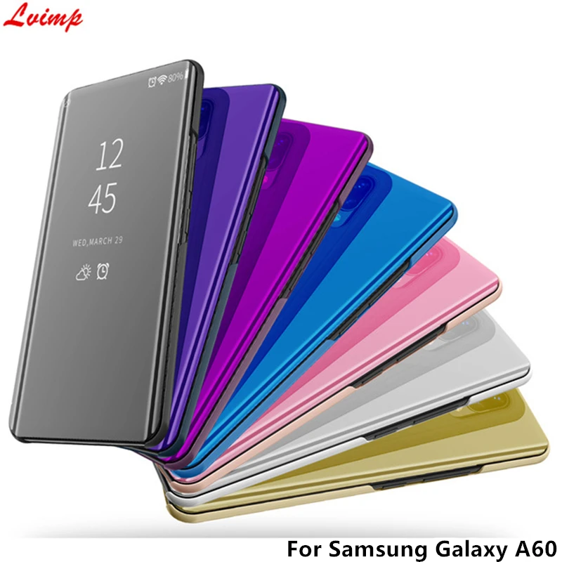 Smart Mirror Case For Samsung Galaxy A60 Case Clear View Flip Stand PU Leather Cover For Samsung Galaxy A60 A6060 SM-A6060 Case Smart Mirror Case For Samsung Galaxy A60 Case Clear View Flip Stand PU Leather Cover For Samsung Galaxy A60 A6060 SM-A6060 Case