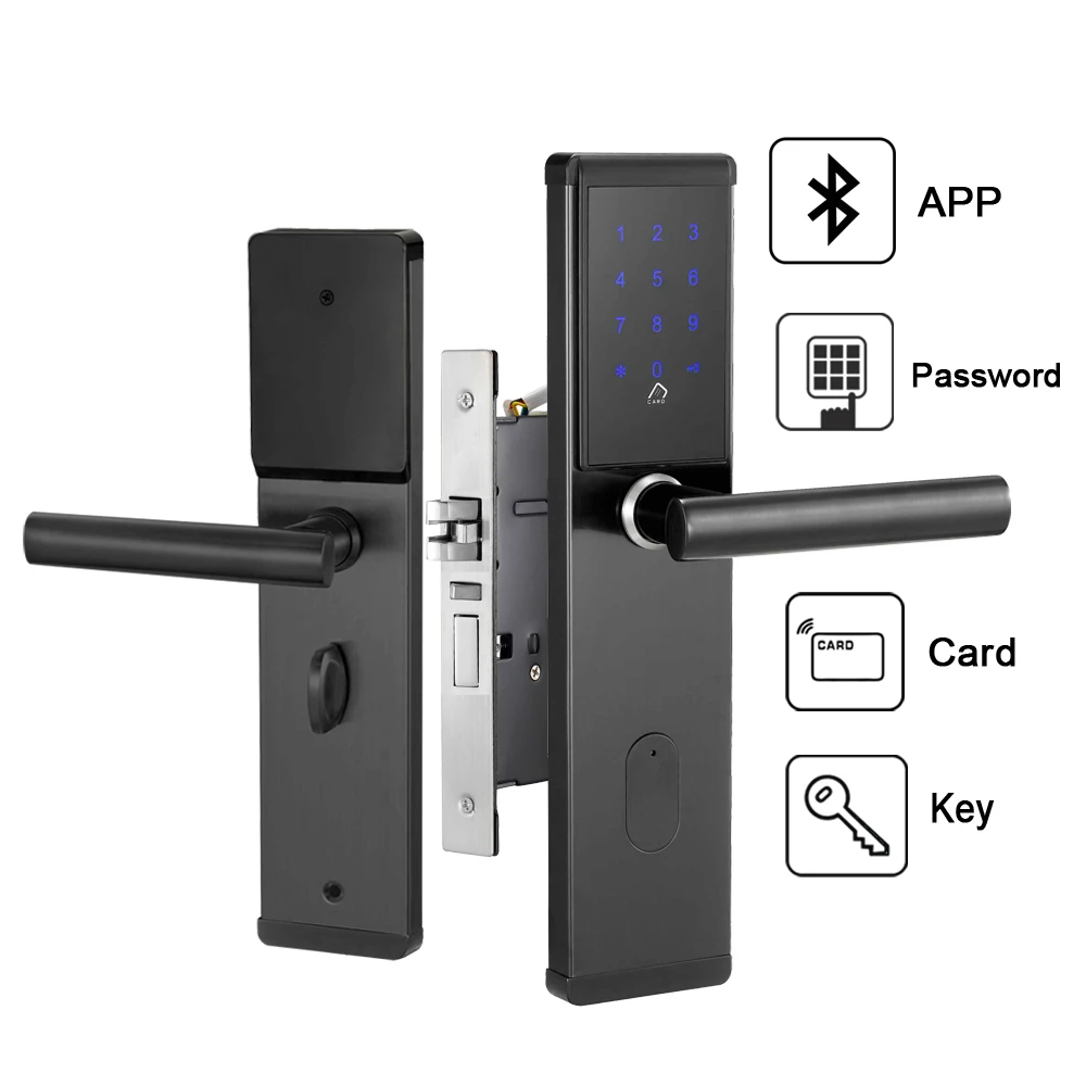 Безопасность Цифровой Смарт-приложение wifi Bluetooth клавиатура пароль замок двери электронный комбинированный дверной замок Домашний замок для двери офиса