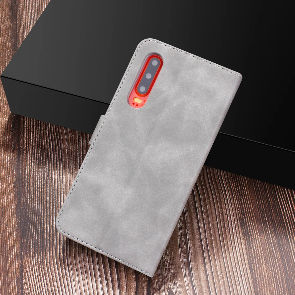 Soft Matte Flip Leather Case for Huawei P30 P20 Mate 20 Nova 5 Pro Lite 5i P Smart Plus Honor 20 20i 10 Lite Wallet Cover