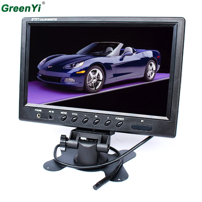 DC12V 9 inches Headrest TFT LCD HD Display Car Monitor With BNC / AV