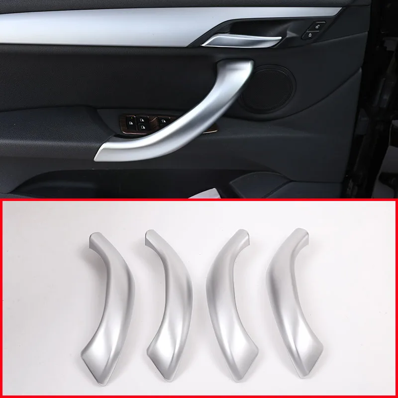 Для BMW X1 F48 2016-2018 ABS Матовая Серебристая внутренняя отделка дверной ручки