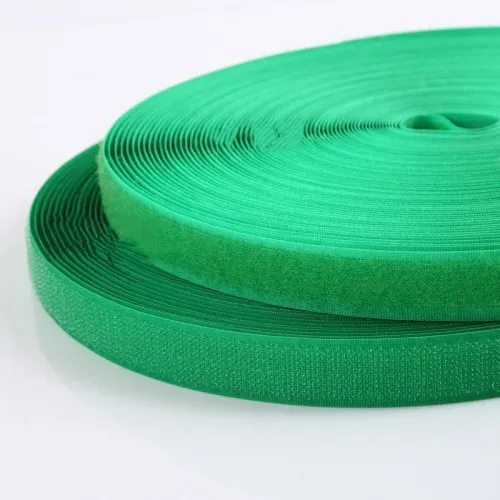 2,5 см* 5 м/пара не самоклеющаяся Волшебная крепежная лента DIY полиэстер нейлоновые крючок-петля лента с липучками для шитья аксессуары не сильный клей - Цвет: Green