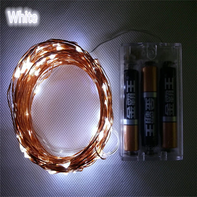 3m 30 bateria led string light 3 aa bateria alimentado decoração led para o natal do casamento, festa guirlanda luzes led ao ar livre