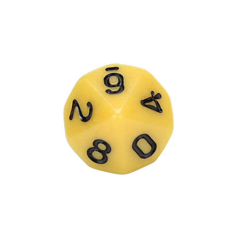 12Pcs Multifaceted Dice For Game Dungeons & Dragons Polyhedral D60 Multi Sided Acrylic Digital Dice Entertainment Equipment #2N (8)