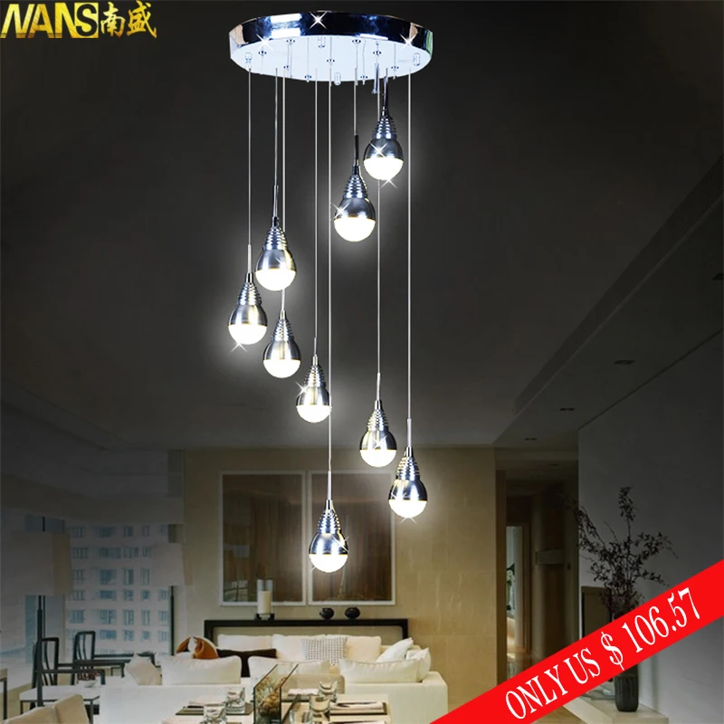 

Ganeed 27 Watt Replaceable LED Bulb Pendant Light Meteor Rain Meteoric Shower Stair Bar Droplight LED Lamp AC110-240V Lighting
