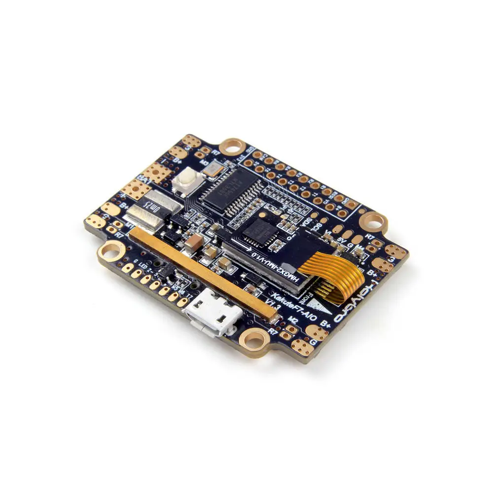 Holybro Kakute F7 AIO STM32F745 Контроллер полета с OSD PDB барометр датчика тока для радиоуправляемого дрона Holybro Kakute F7 AIO STM32F745 Контроллер полета с OSD PDB барометр датчика тока для радиоуправляемого дрона