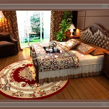 Ворсистый круглый ковер для гостиной и гостиной, красный ковер для ванной комнаты, спальни, ковры, кухонный коврик, Tapetes De Sala