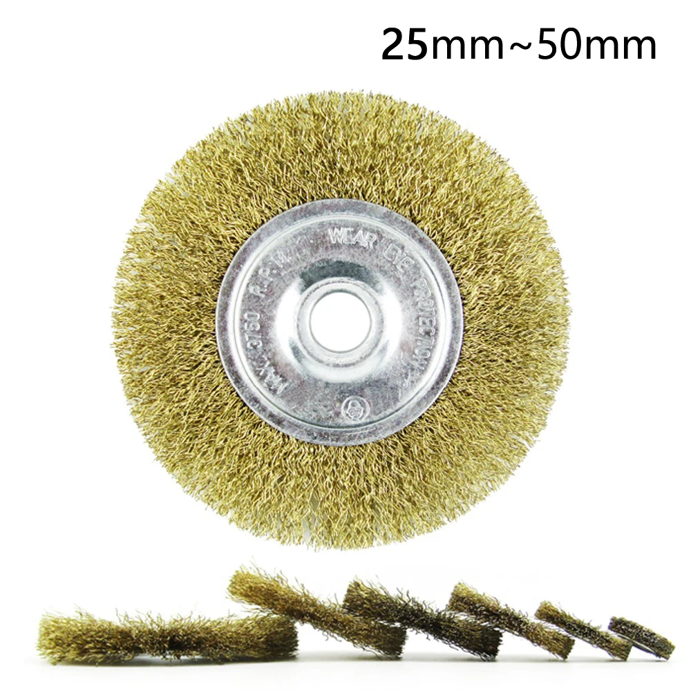 

1pc 25-50mm Petiole Wire Rust Grinding Polishing Accessories Wire Wheel Brush for Rotary Tool Electric Abrasive Tools