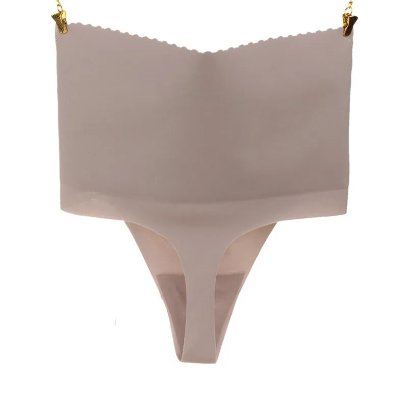 Women High Waist Seamless Panties For Women Slimming Sports Yoga Shorts Sexy Hip Curve Nylon Fabric Underwear T Word Panties