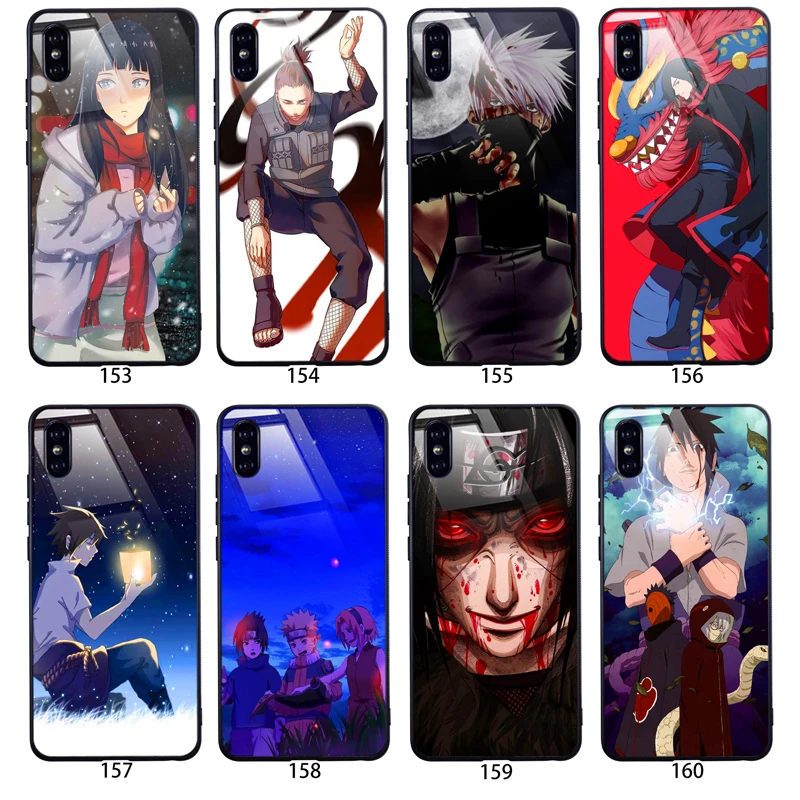 Japan Cartoon Tempered Glass Case for iphone 6s plus 8 7 Protectived DIY Phone Cover Customzied Samsung S10 Huawei P20 |