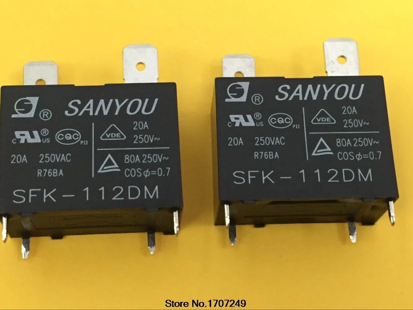 Novo e Original 250vac para ar Frete Grátis Lote 100% Sanyou Relé Sfk-112dm 12v 20a Condicionado dc Power Relay Mini 10 Pçs –