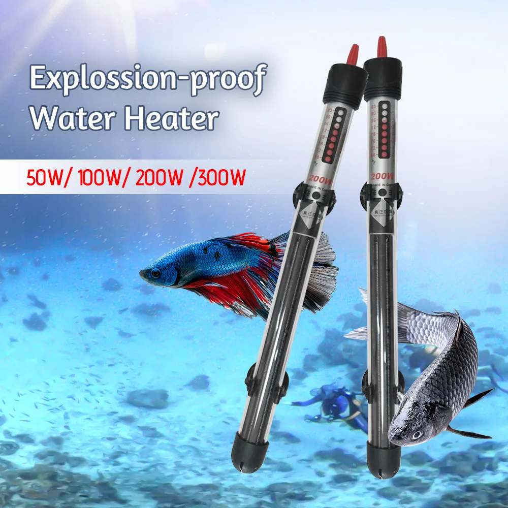 Aquarium Explosion proof Water Heater Heating Rod Auto Fish Tank