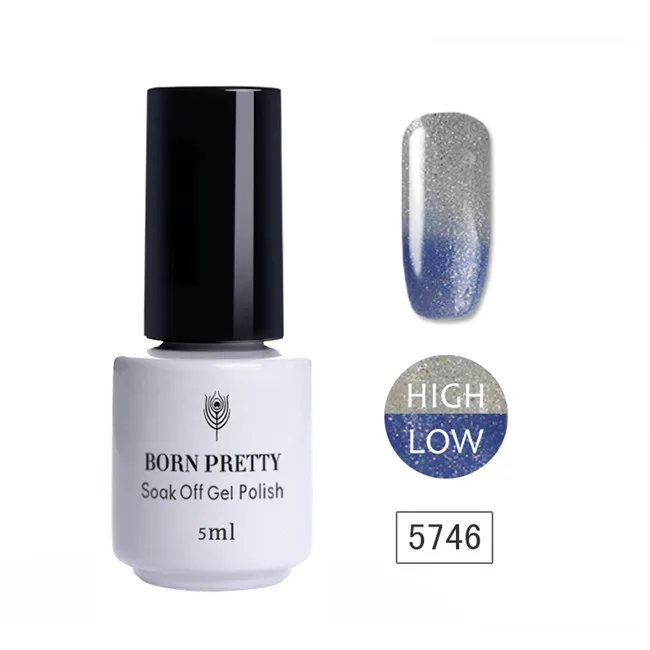 Color 5746 5 мл BORN PRETTY блеск для ногтей мерцающий гель изменение температуры термальный замачиваемый УФ-гель лак маникюрный гель для ногтей лак - Цвет: Color 5746