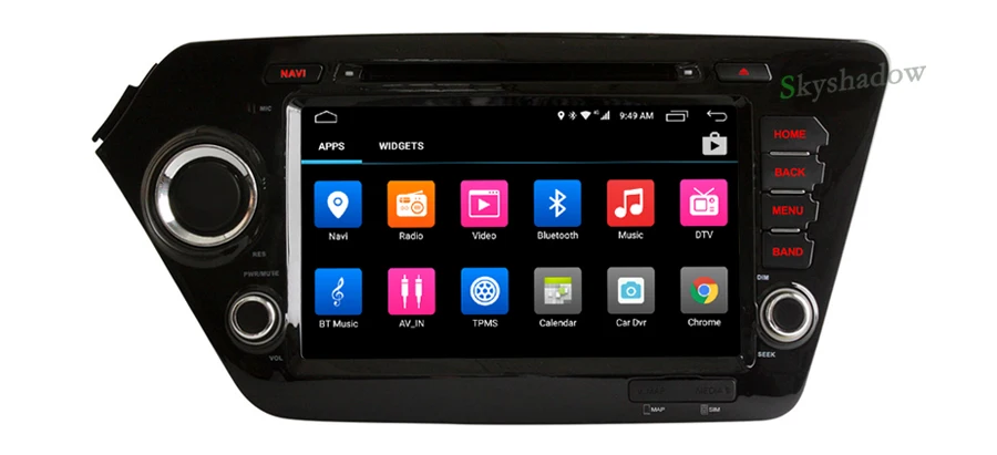 Discount C500 4G SIM LTE Android 6.0 8 Core 2GB RAM car dvd player RDS Radio GPS map Bluetooth Wifi TPMS for Kia k2 RIO 2010- 2014 2015 5
