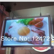 Новинка a1 размер со светодиодной подсветкой акриловые панели кристаллическая рекламная вывеска/haning рамка для ресторанного меню