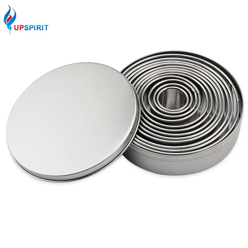 Upspirit 12 шт./компл. режущие формы круглой из нержавеющей стали мусс торт кольцо