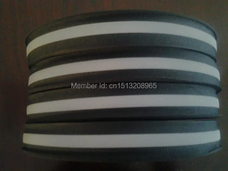 CSR - 100yards black Reflective ribbon reflective lattice/wholesale price to sell 5*1.5 cm width |