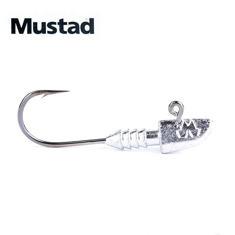 Mustad 32833 Fishing Hook Barbed Hook Jig Lead Head Tin Hook 3g 5g 7g 21g  28g 42g Big Fish Lure Jig Bait Fishing Accessory