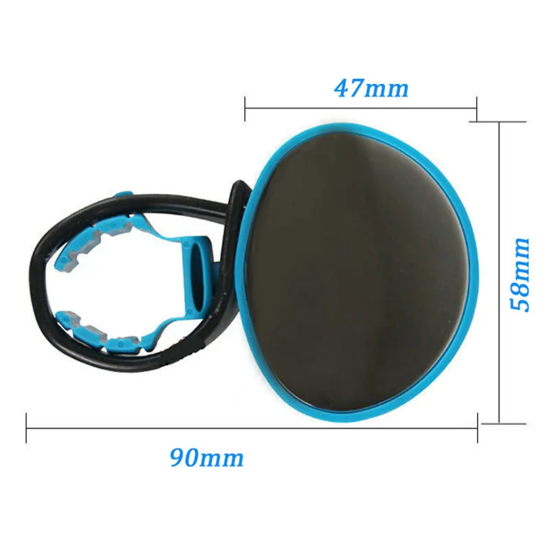 1Pcs Rearview Mirror Bicycle 360 Degree Rotating Handlebar Rearview Mirror Mountain Bike Cycling Safety Rear View Bike Parts